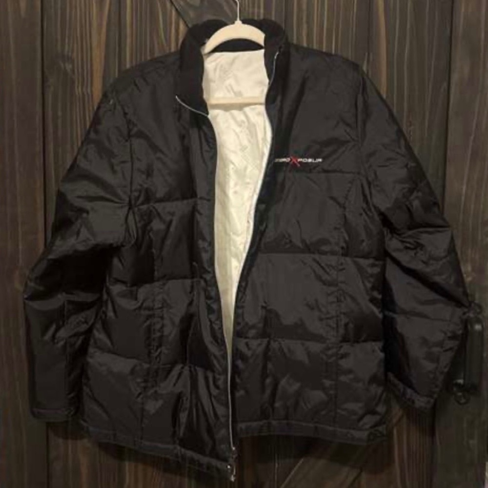 ZeroXposur Women's Large Ski Jacket Reversible Black White Jacket